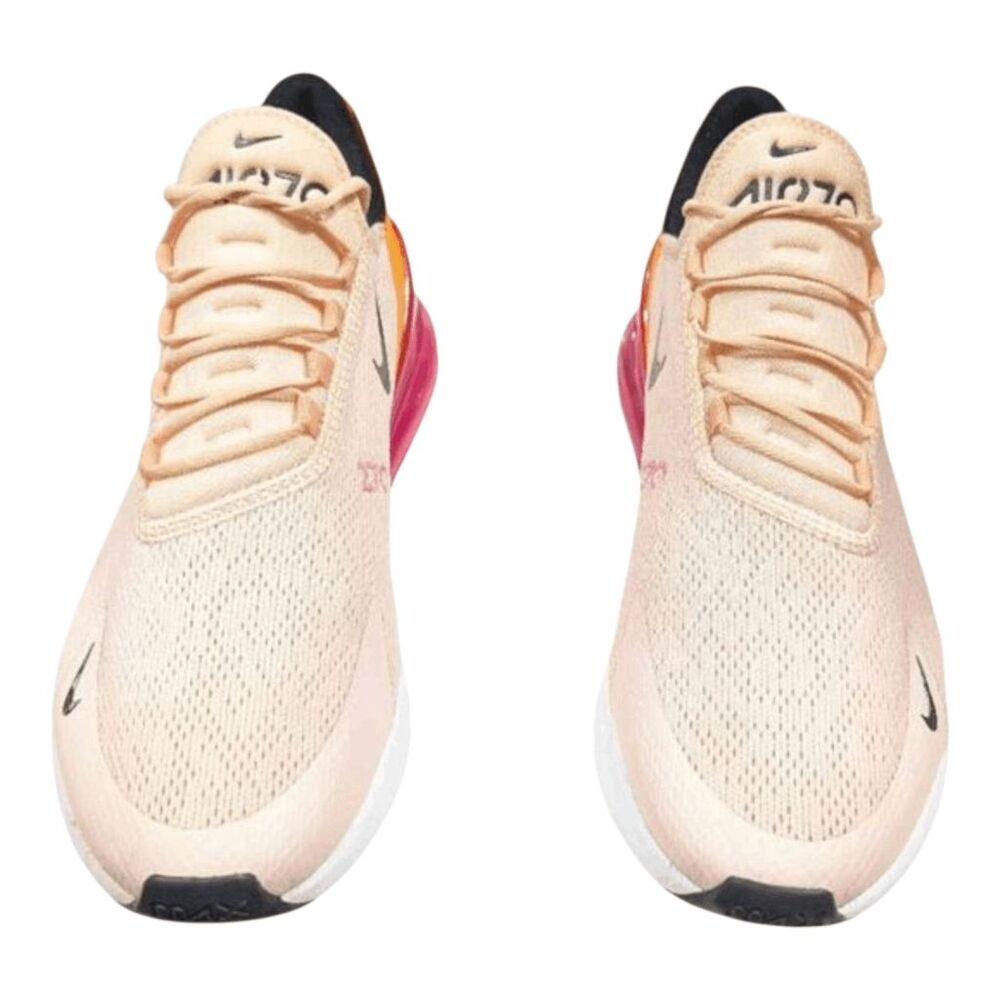 Nike Women's Pink Orange Red Air Max 270 Athletic Sneakers - Picture 4 of 13